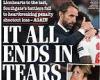 How newspapers reacted to England's final defeat to Italy as 'penalty curse' ...