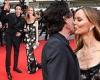 Adrien Brody kisses girlfriend Georgina Chapman on The French Dispatch red ...