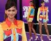 Zendaya owns the red carpet in colorful shirt and shorts at LA premiere for ...