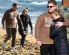 MAFS' Bryce Ruthven and Melissa Rawson take a romantic walk on the beach after ...