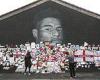 'Racist' graffiti on mural of Marcus Rashford is covered with hundreds of notes