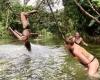 Hanging from vines above tropical waterholes, how our athletes prepare for the ...