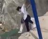 Two women almost plunge 6,300ft after swing over cliff edge breaks in Russia