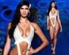 Lucciana Beynon, 19, leaves nothing to the imagination at Miami Swim Week