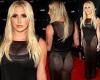 Kesha wows in totally see-through dress and black thong bodysuit at Los Angeles ...