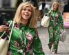 Kate Garraway dons bright green floral jumpsuit as she arrives on set of Good ...