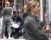 Amber Heard is seen out with baby girl Oonagh for the first time