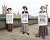 Evanna Lynch, Lesley Nicol and Lucy Watson recreate iconic photo from 1919 on ...