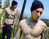 Travis Barker shares a shirtless snap after sparking wedding rumors with ...