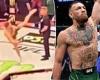 sport news Conor McGregor aims a head kick towards security guard... who doesn't even ...