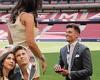 sport news Atletico Madrid's Marcos Llorente proposes to his girlfriend on the Wanda ...