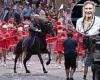 Harrison Ford's stuntman charges through parade on horseback as star heads to ...
