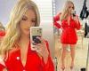 Jamie Lynn Spears bares her cleavage in a red suit after Britney Spears ...