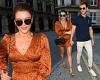 Faye Brookes displays impressive tan as she steps out in cute bronze playsuit ...