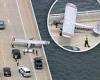 Banner plane pilot makes emergency landing on New Jersey bridge after engine ...