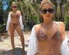 Larsa Pippen shows off her incredibly toned physique in a leopard-print bikini