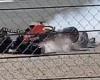 sport news Fan footage shows horrifying speed of Max Verstappen's crash with Lewis ...