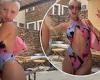 Iris Law flaunts her figure and flashes a glimpse of cleavage as she dances to ...