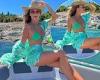 Amanda Holden sends temperatures soaring in a tiny green bikini top while ...