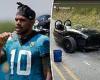 Tyrelle Pryor escapes unscathed in horrific crash