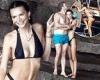 Emily Ratajkowski shows off her phenomenal physique in a black bikini during ...