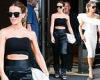 Kate Beckinsale, 47, showcases washboard abs in tiny bandeau top before ...