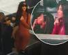 Kim Kardashian TWINS with estranged husband Kanye West at Donda album debut