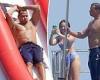 Alex Rodriguez soaks up the sun with a bevy of bikini-clad beauties in St. ...