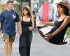 Roxanne Pallett showcases her blossoming baby bump in a black ensemble in New ...