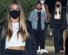 Sofia Richie flashes a hint of midriff as she enjoys swanky date night