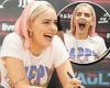 Anne-Marie meets fans at a signing in Birmingham after release of her new album ...