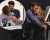 Jennifer Lopez and Ben Affleck share a passionate kiss as they leave ...