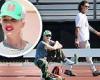 Gwen Stefani and ex-husband Gavin Rossdale keep their distance at son's game ...