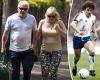 sport news Kevin Keegan is spotted out with his grandkids in Cheshire