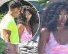 Ciara looks sensational in colorful swimsuit  as she vacations with Russell ...