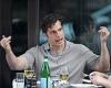 Henry Cavill puts on an animated display while enjoying al-fresco lunch with a ...