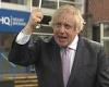 Boris Johnson leaves viewers bemused as he gets soaked despite brolly 