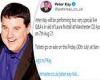 Peter Kay announces his return to the stage for the first time in three years
