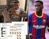 sport news Barcelona starlet Ilaix Moriba receives vile racist abuse during new contract ...