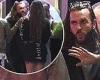TOWIE star Pete Wicks chats to a mystery brunette as he queues to visit STRIP ...