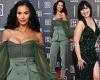 Maya Jama pours curves into a busty khaki corset as Daisy Lowe dons sparkling ...