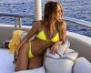 Jennifer Lopez puts her world famous curves on display in teeny yellow bikini ...