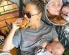 Tara Pavlovic posts an incredible picture where she breastfeeds while eating a ...
