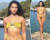 Golden girl! Victoria's Secret model Shanina Shaik shows off her incredible ...
