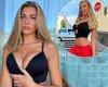Zara McDermott sets pulses racing in a plunging black bra as she poses for a ...