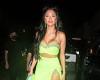 Nicole Scherzinger wows in a neon green crop-top paired with underwear-flashing ...