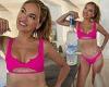 Selling Sunset star Chrishell Stause, 40, poses in a hot pink bikini in Italy