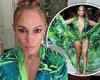 Jennifer Lopez channels THAT DRESS donning silky jungle robe during beauty ...