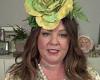Melissa McCarthy wears a plaster on her neck during a birthday chat with Meghan ...