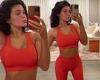 Kylie Jenner flaunts a fresh-faced after exercise glow while showing off her ...